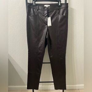NWT- Milly Vegan Leather Slacks
